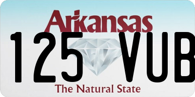 AR license plate 125VUB