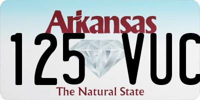 AR license plate 125VUC