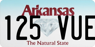 AR license plate 125VUE