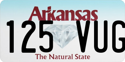 AR license plate 125VUG