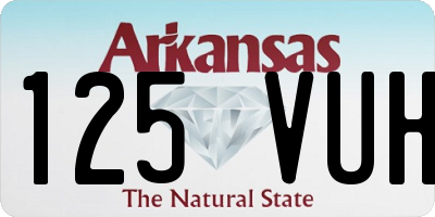 AR license plate 125VUH