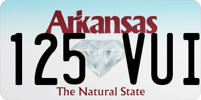 AR license plate 125VUI