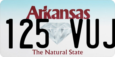 AR license plate 125VUJ