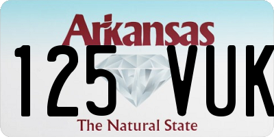 AR license plate 125VUK