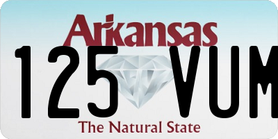 AR license plate 125VUM