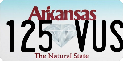 AR license plate 125VUS