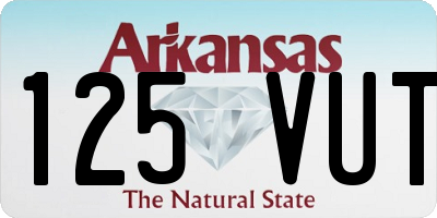 AR license plate 125VUT
