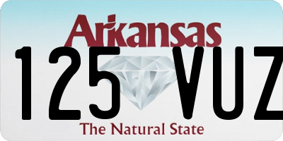 AR license plate 125VUZ