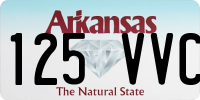 AR license plate 125VVC