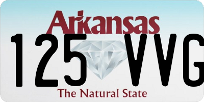 AR license plate 125VVG