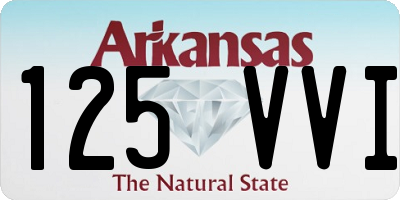 AR license plate 125VVI