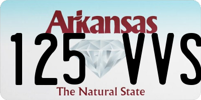 AR license plate 125VVS