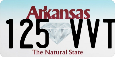 AR license plate 125VVT