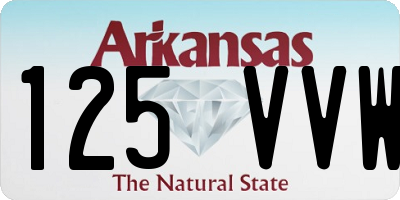 AR license plate 125VVW