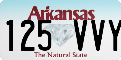 AR license plate 125VVY