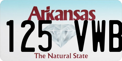 AR license plate 125VWB