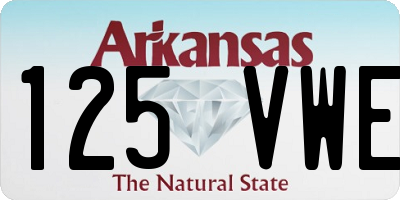 AR license plate 125VWE