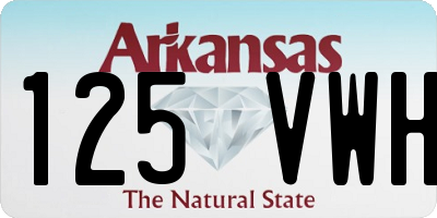 AR license plate 125VWH