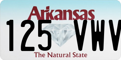 AR license plate 125VWV
