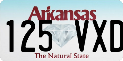 AR license plate 125VXD
