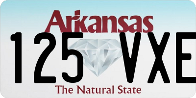 AR license plate 125VXE