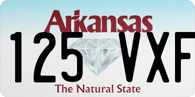 AR license plate 125VXF