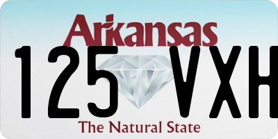 AR license plate 125VXH