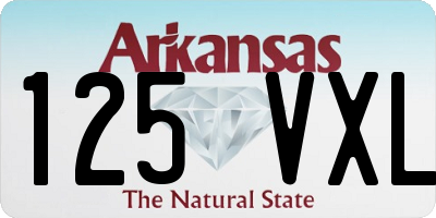 AR license plate 125VXL