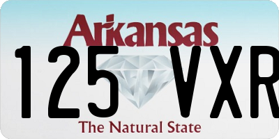AR license plate 125VXR