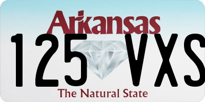 AR license plate 125VXS