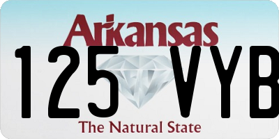 AR license plate 125VYB