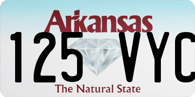 AR license plate 125VYC