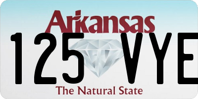 AR license plate 125VYE