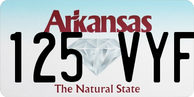 AR license plate 125VYF