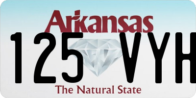 AR license plate 125VYH