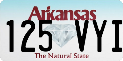 AR license plate 125VYI