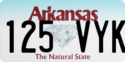 AR license plate 125VYK