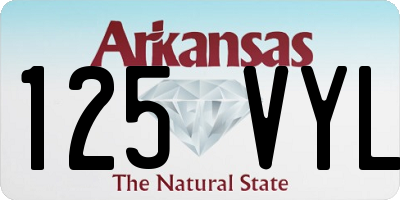 AR license plate 125VYL