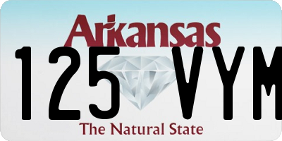 AR license plate 125VYM