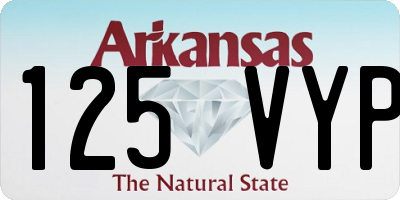 AR license plate 125VYP