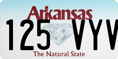 AR license plate 125VYV
