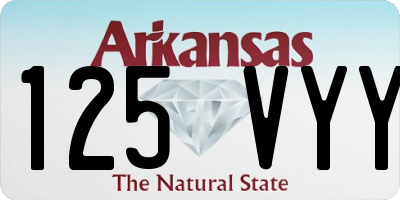 AR license plate 125VYY