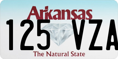 AR license plate 125VZA