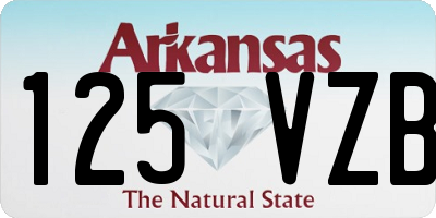 AR license plate 125VZB