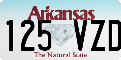 AR license plate 125VZD