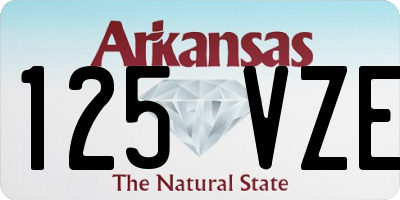 AR license plate 125VZE