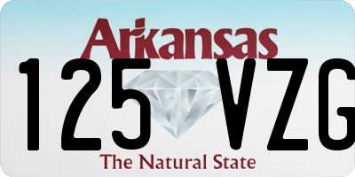 AR license plate 125VZG