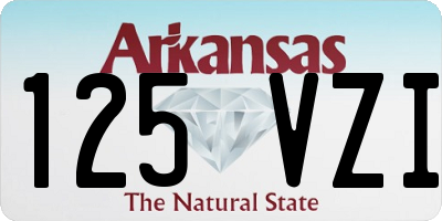 AR license plate 125VZI