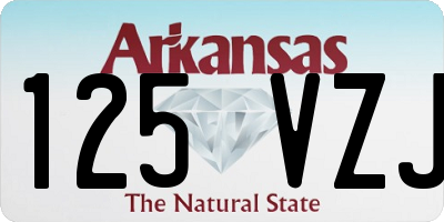 AR license plate 125VZJ