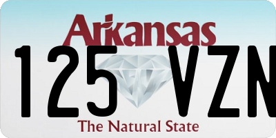 AR license plate 125VZN